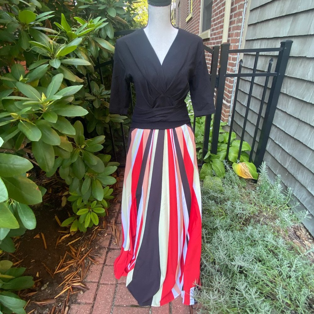 eShakti Striped Gown